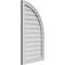 Ekena Millwork Quarter Round Top Right Surface Mount PVC Gable Vent w/ 2"W x 1-1/2"P Brickmould Frame, 20"W x 36"H GVPQR20X3602SN - alternate 4